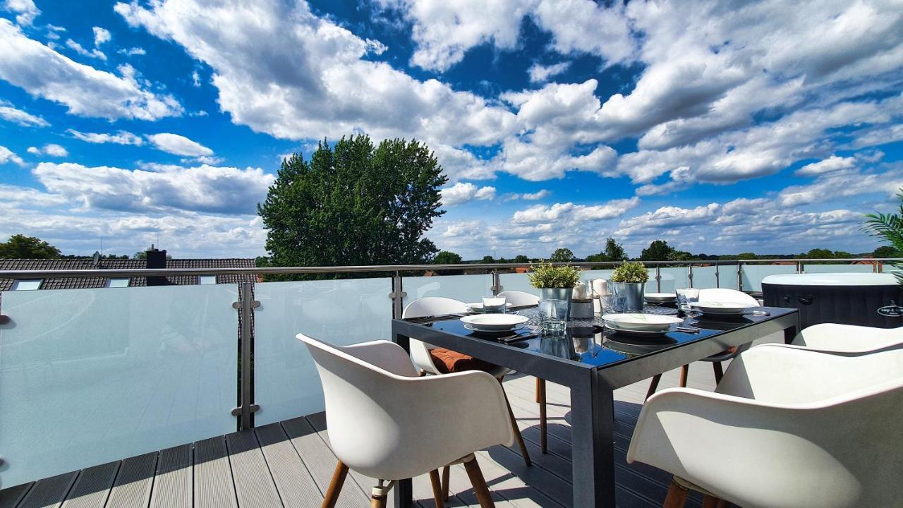 Penthouse Mit Whirlpool Im Herzen Von Niedersachsen Burgwedel  Exteriör bild