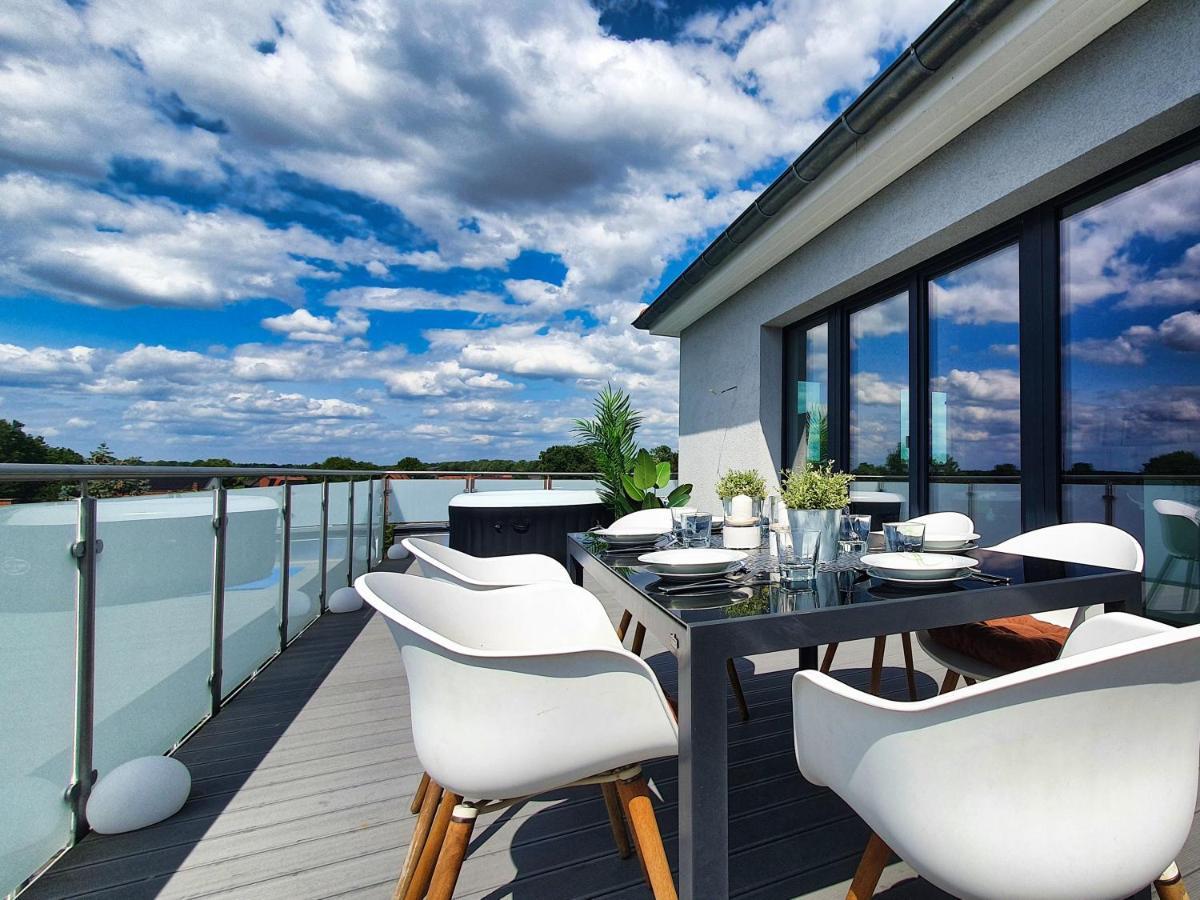 Penthouse Mit Whirlpool Im Herzen Von Niedersachsen Burgwedel  Exteriör bild