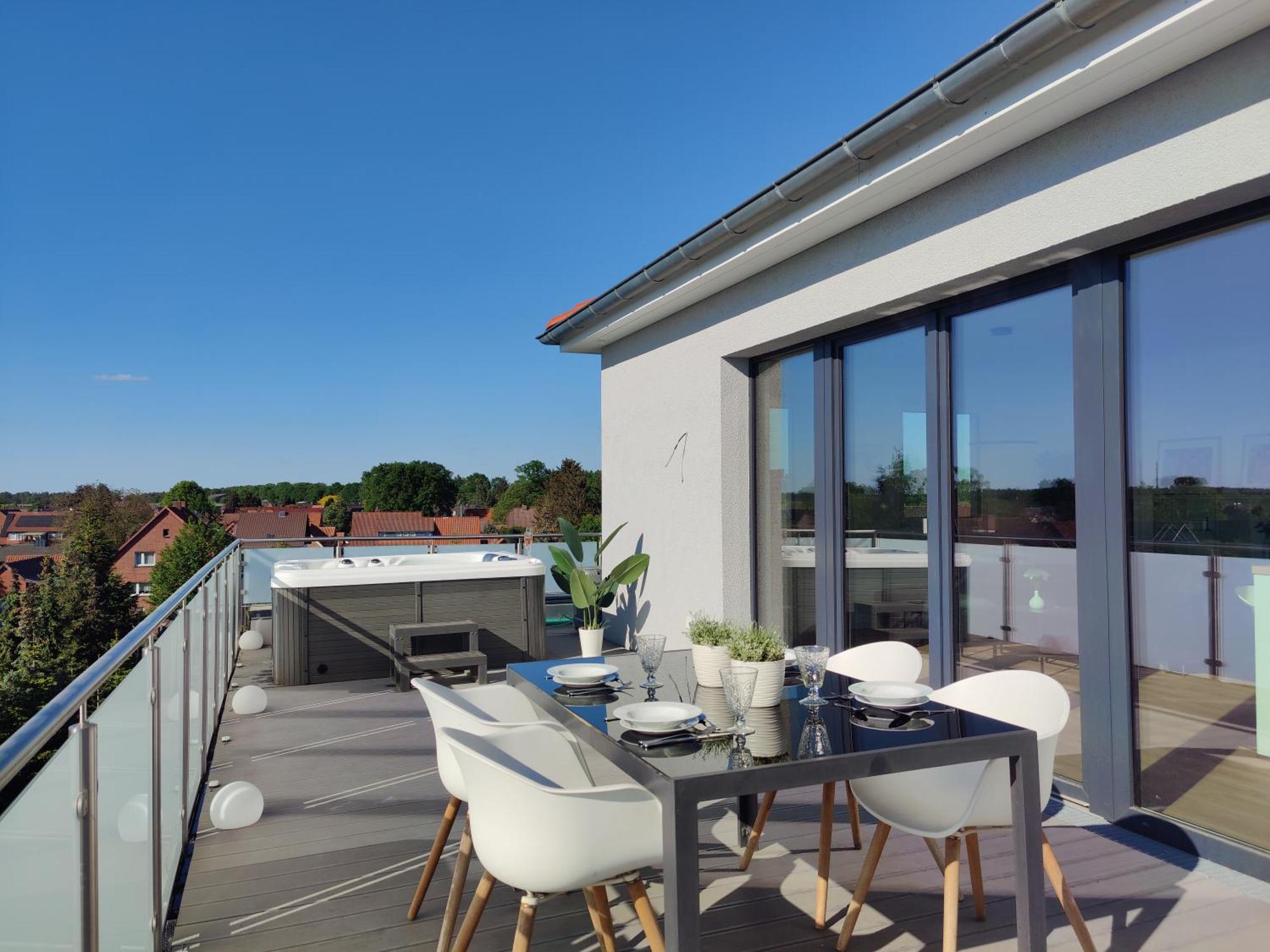 Penthouse Mit Whirlpool Im Herzen Von Niedersachsen Burgwedel  Exteriör bild